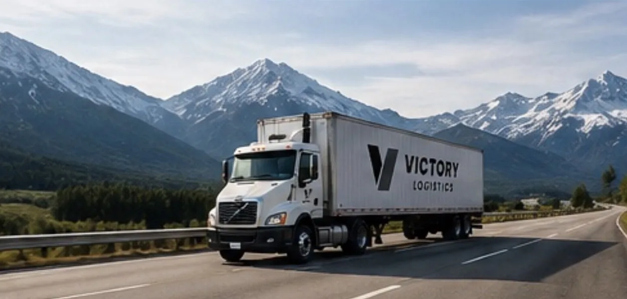 Victory Logistics truck in transit